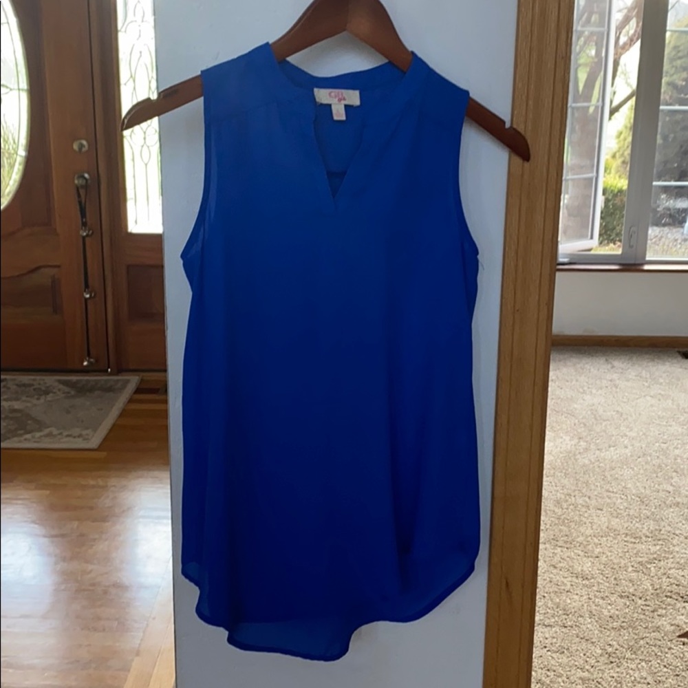 ROYAL BLUE SLEEVELESS TOP